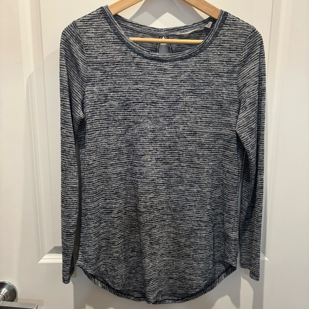 Athleta Lightweight Striped Long Sleeve Top